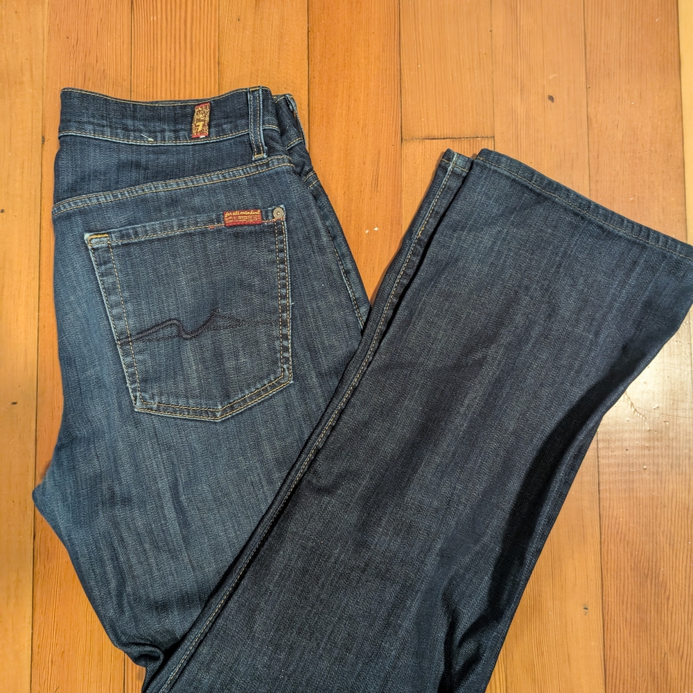 7 For All Mankind Dark Blue Jeans